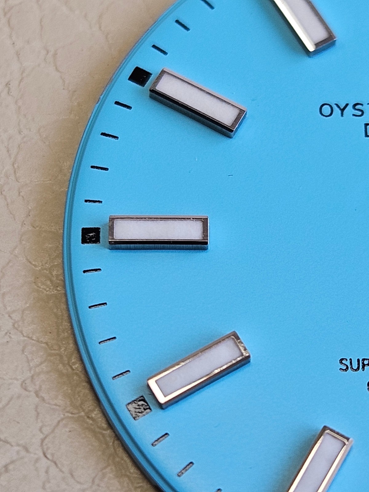 DIAL ONLY ROLEX 126300 126334 DATEJUST 41mm WATCH – BESPOKE TURQUOISE “TIFFANY”
