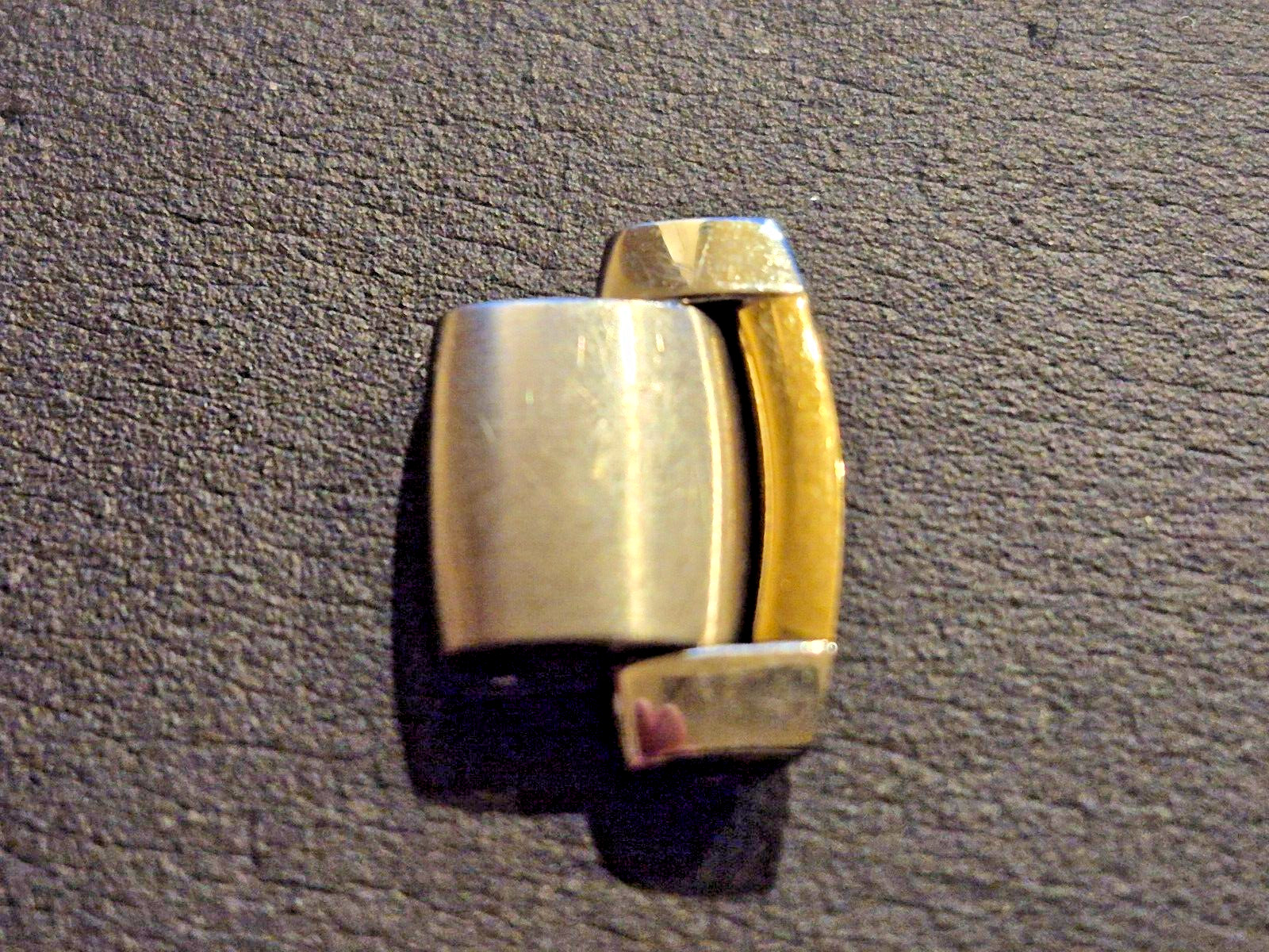 EBEL BRASIL BAND BRACELET END PIECE Steel and Gold 15.6mm for 16mm wide case lug