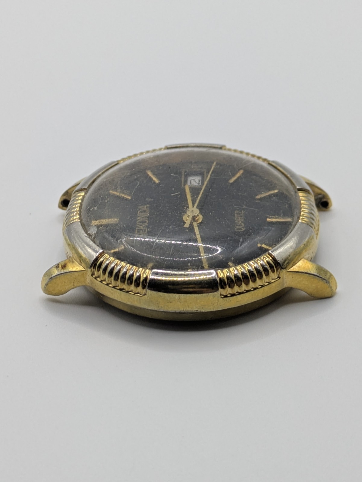 Sekonda HP 6881 Quartz Date Watch Head No Strap Case Back Parts Repair