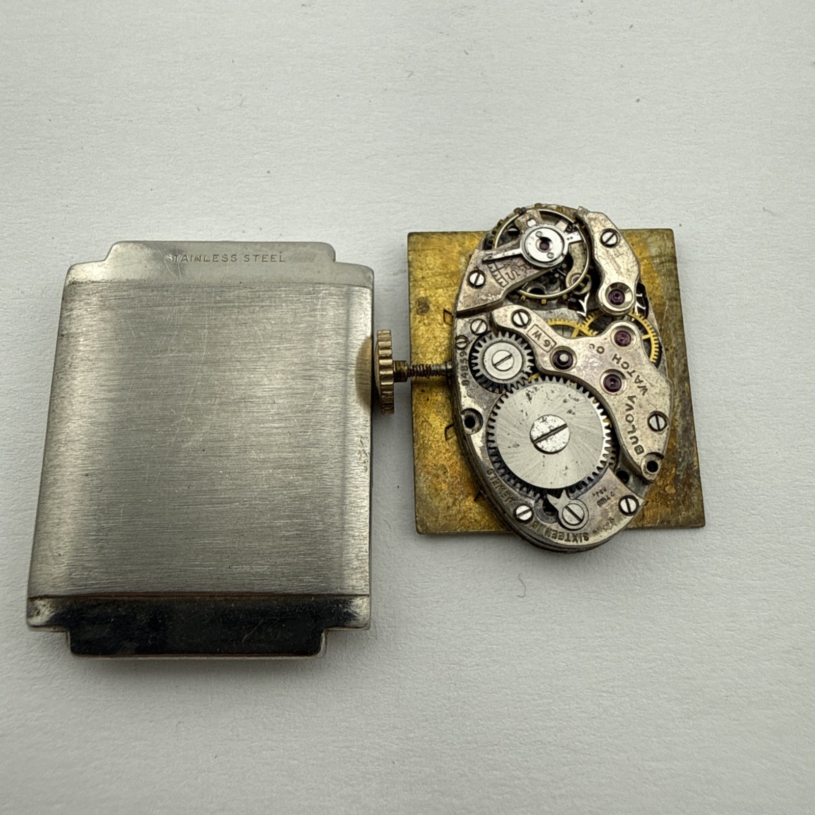 Vintage Bulova Manual Wind 17J 6W Wrist Watch Movement – Good Balance Wheel