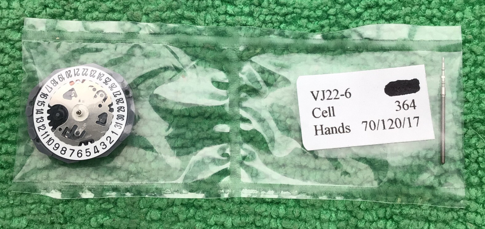 NEW Hattori VJ22B Quartz Watch Movement With Stem, Date At 6, zz