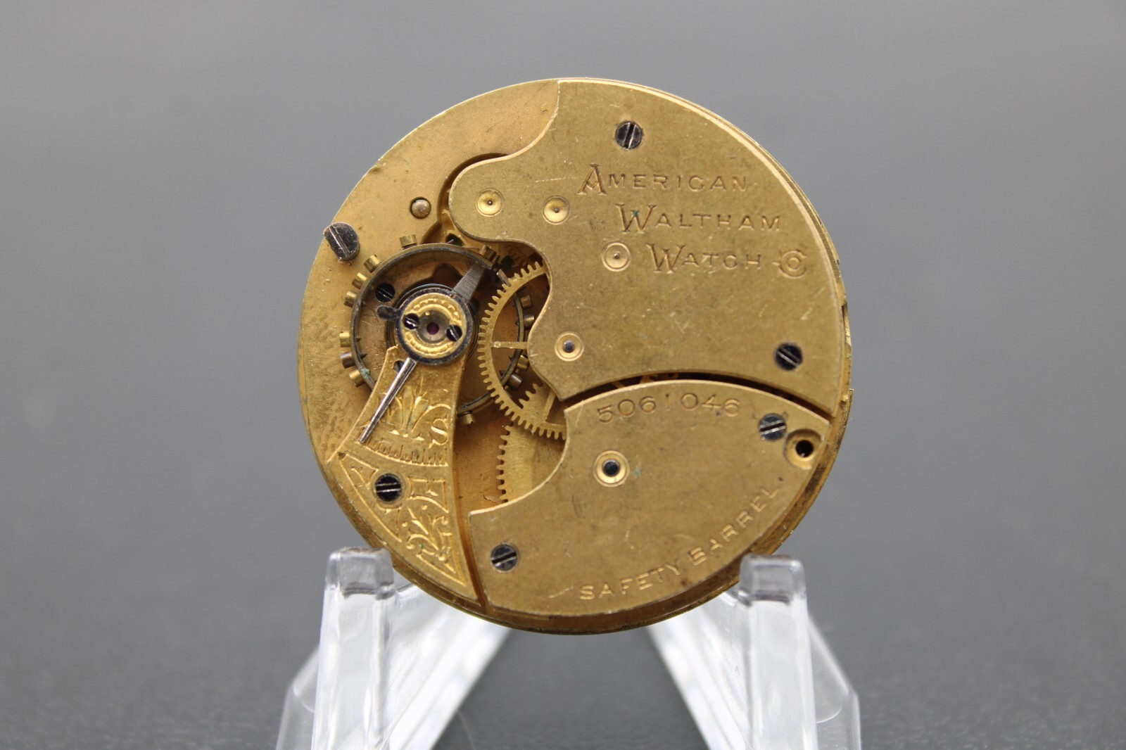 1891 WALTHAM POCKET WATCH MOVEMENT 5061046 GRADE: J 6s 7j (GJ2)