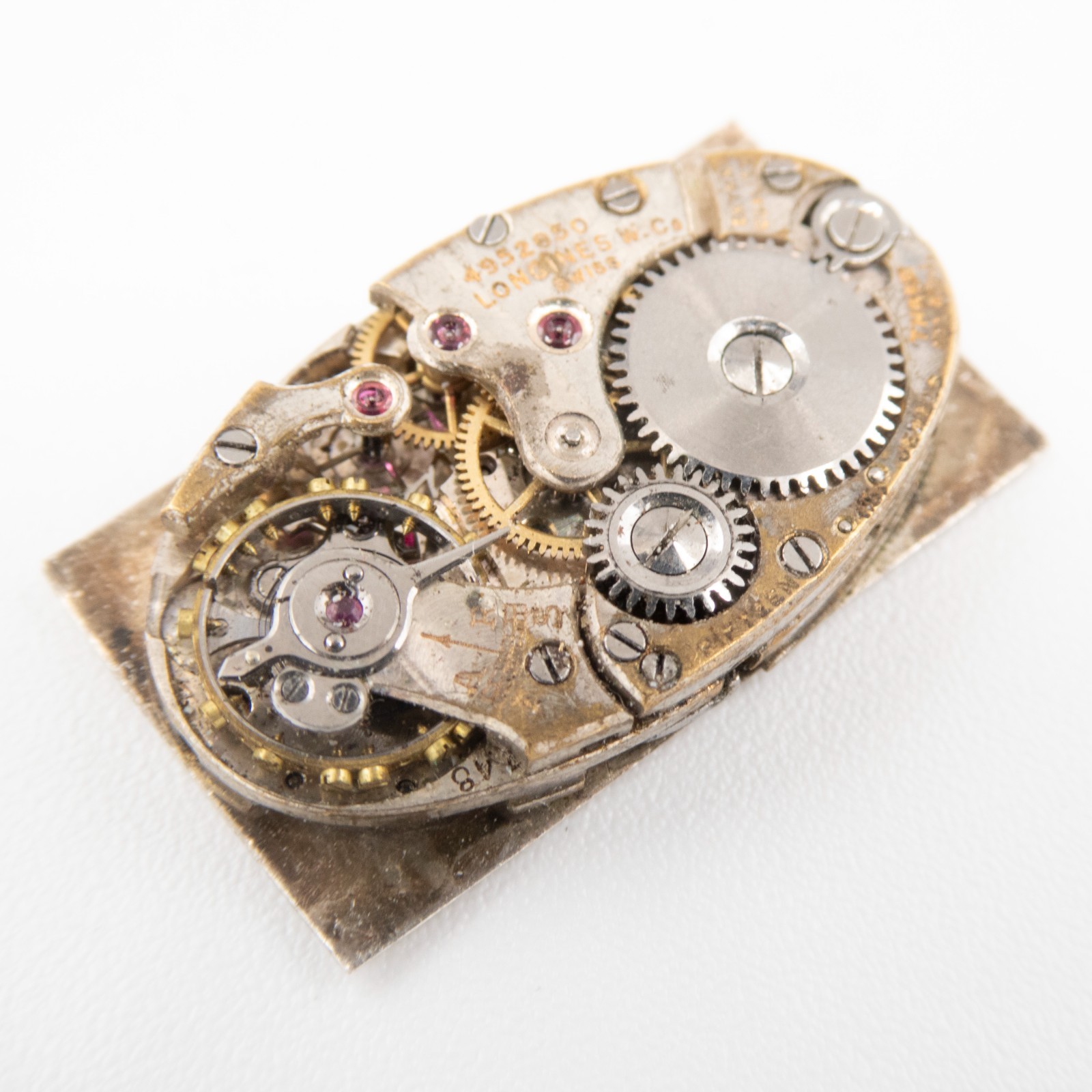 Vintage Longines Caliber 7.48 15-Jewel Wristwatch Movement, Runs