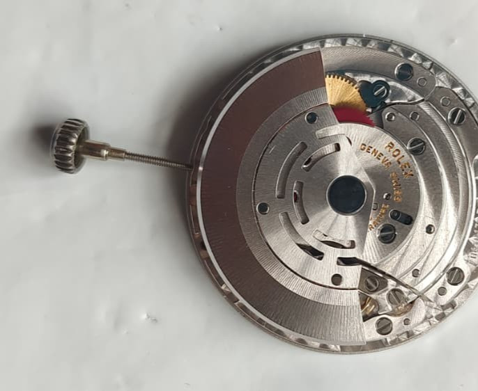 Genuine Rolex Cal. 3132 Automatic Movement & Chrome Crown 31J – Perfect Working
