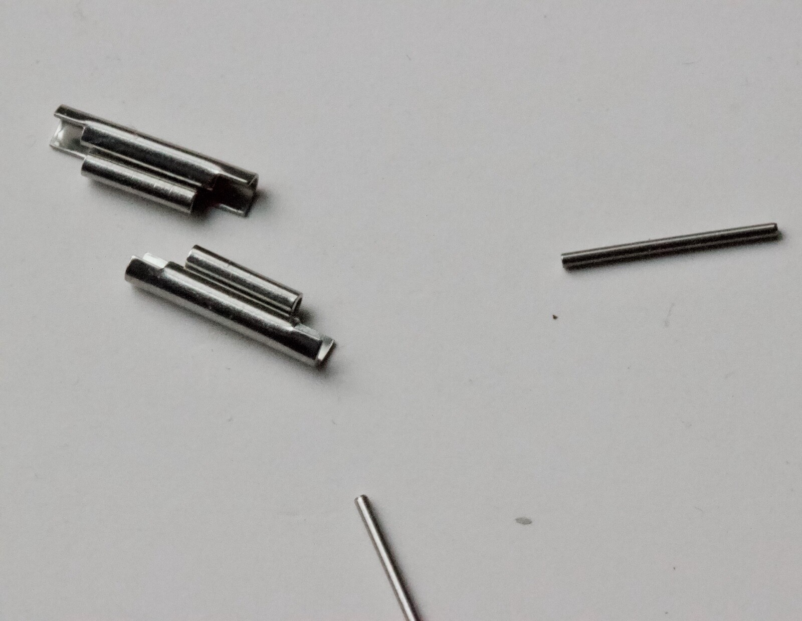 Smooth polished steel 18mm ends for 3-row NSA bracelet with 10mm center opening