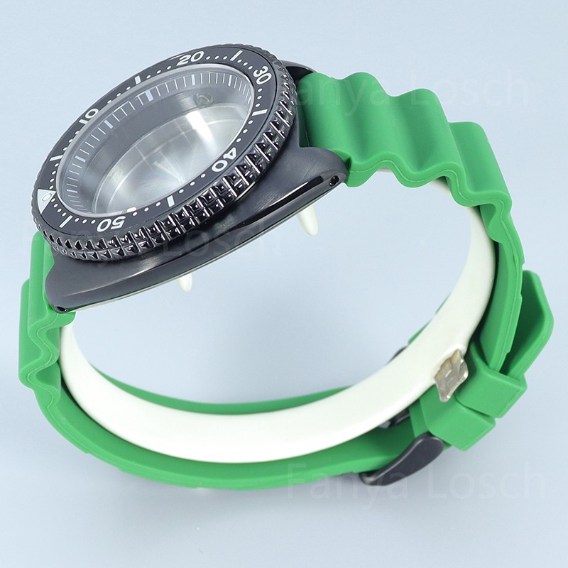 45mm Watch Case Strap Modify Skx009 Mod Sapphire 10ATM For Seiko Nh35 34 NH36 38