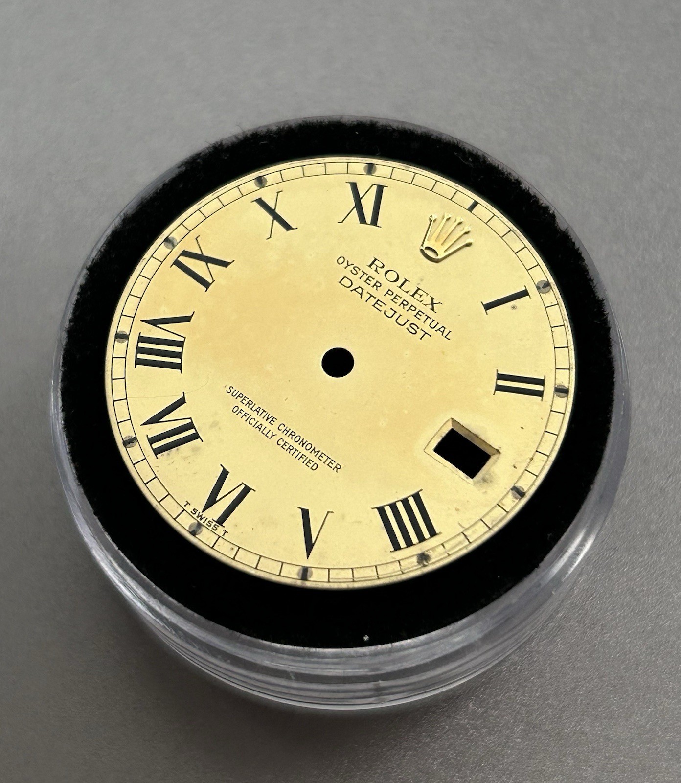 RARE Buckley ROLEX Datejust DIAL 36mm Champagne Gold 16013 16233 Genuine Roman