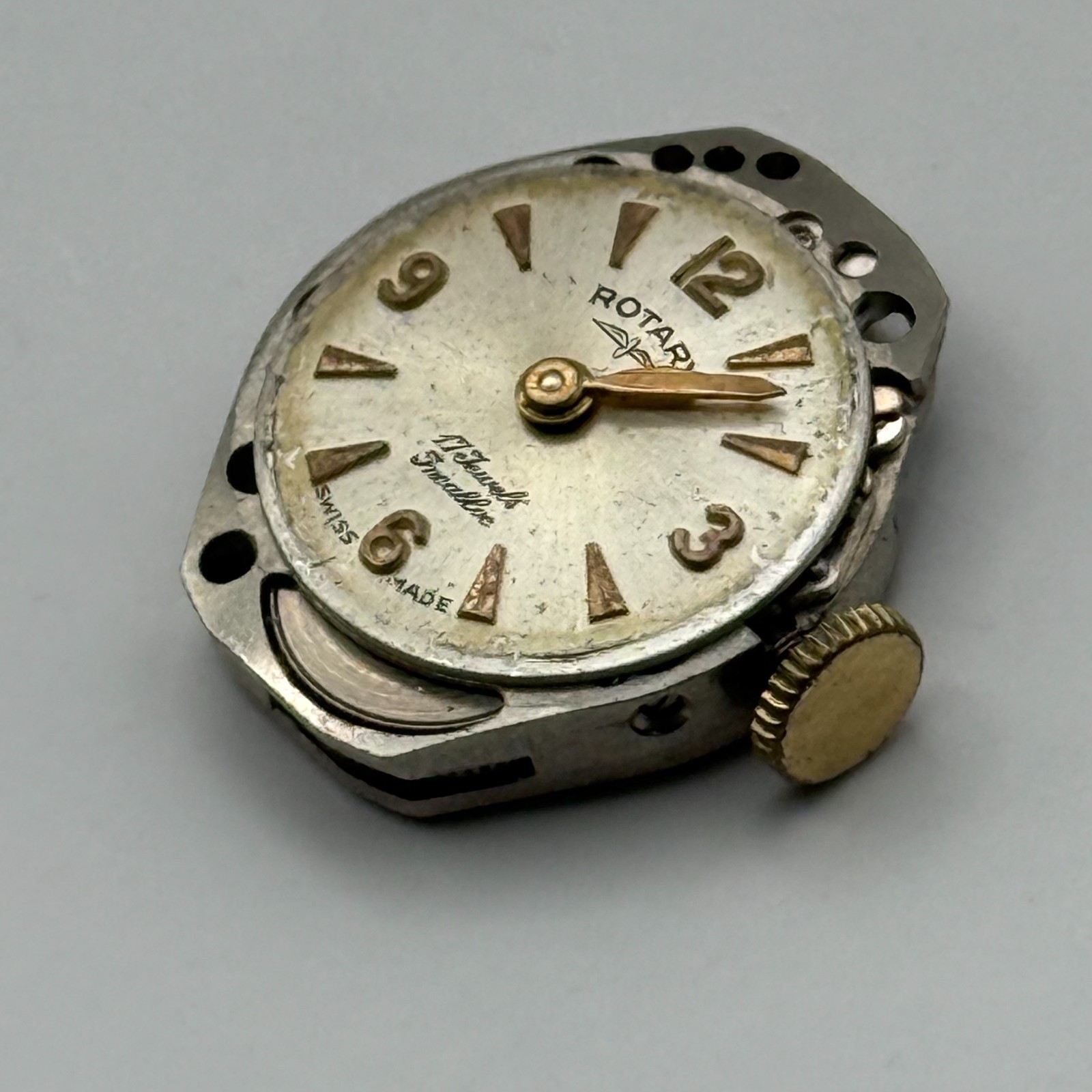 Standard ST 69 Watch Movement Rotary Swiss 17 Jewels Manual Wind Parts 15.2mm