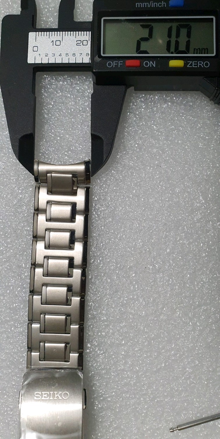 SEIKO Premier Genuine Stainless Steel Watch Bracelet 21mm 4A081.Z.C Strap