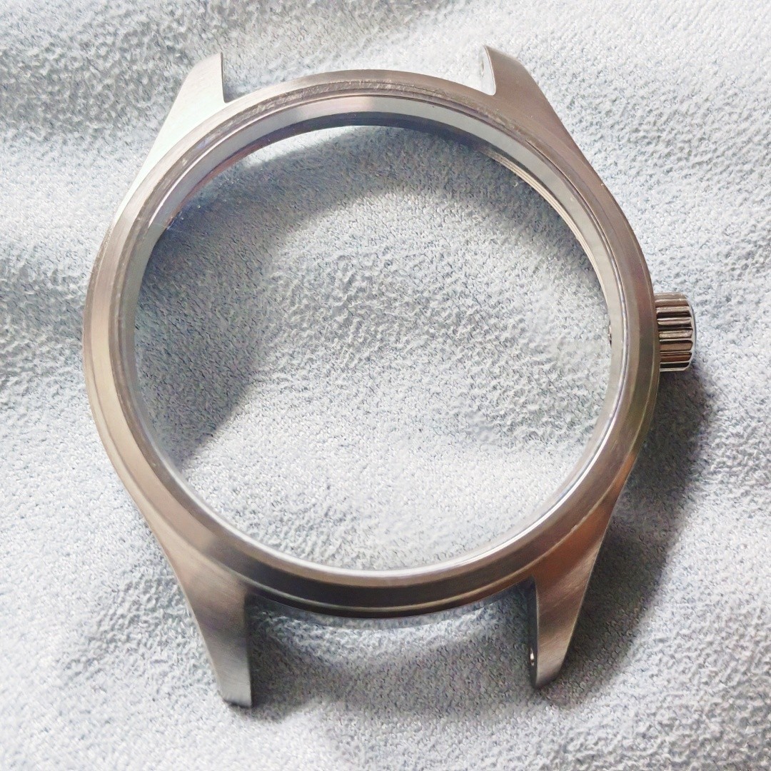 DIY 40mm Stainless Watch case+Leather Strap For ETA 2824 Movement
