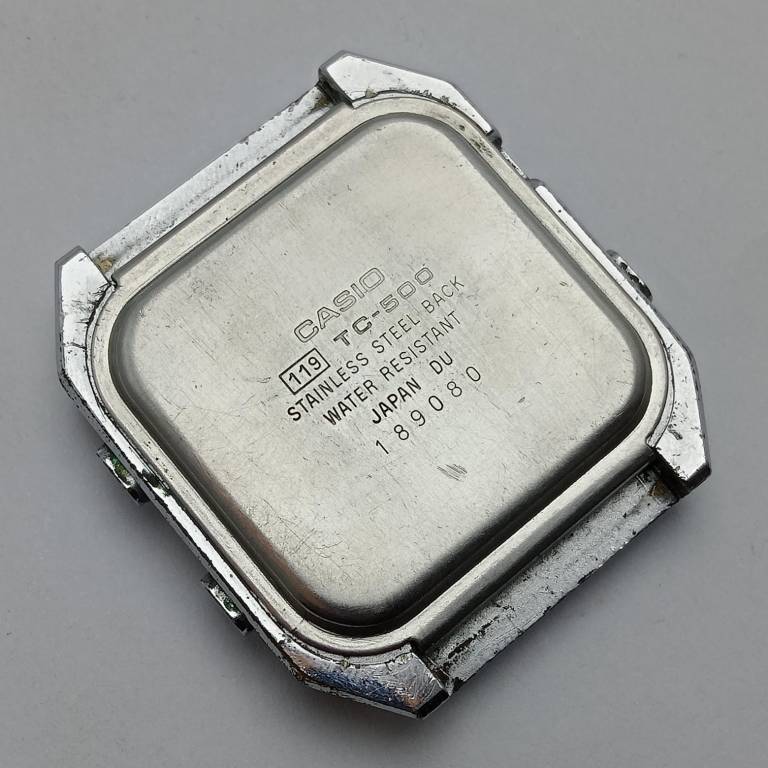 Casio Touch Sensor Calculator Quartz TC-500 Digital 119 Vintage Watch For Parts