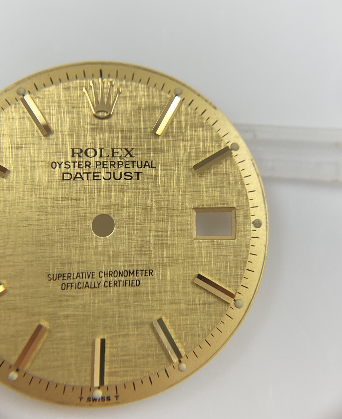 Original Rolex 36mm Datejust 1601 1603 Cal. 1565 Champagne Gold Linen Dial
