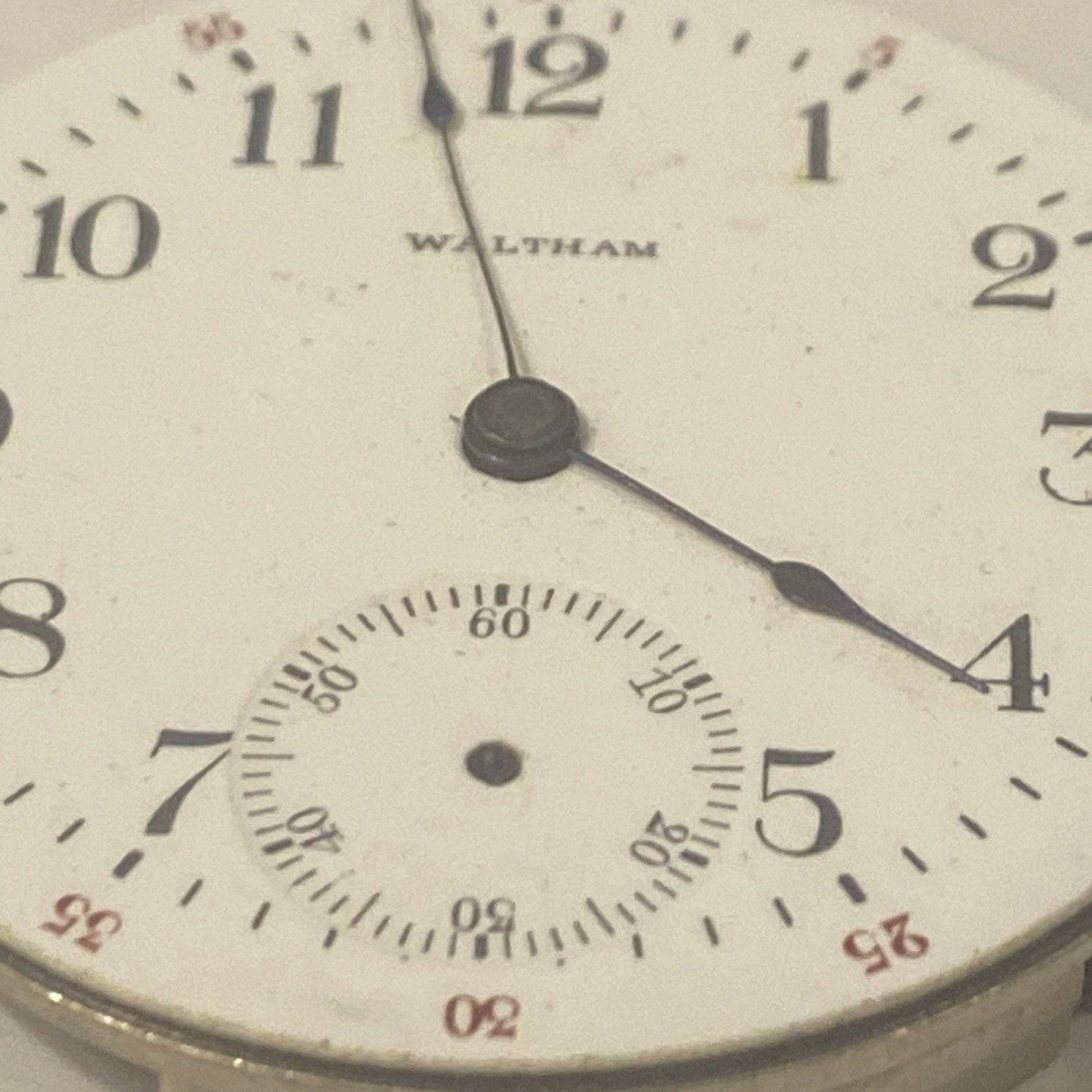 American Watch Company Waltham Mass Movement Pocket Watch Parts Repair