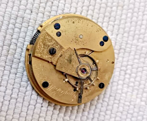 ENGLISH WATCH CO OF BIRMINGHAM POCKET WATCH GOOD BALANCE MOVEMENT X PART/REPAIR