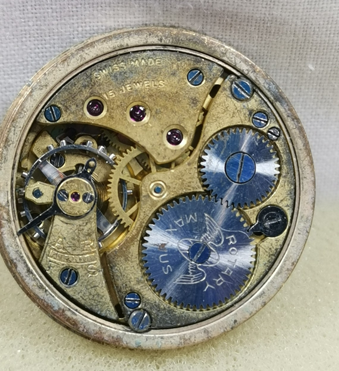 Rotary Maximus 15J Cal. Rotary Swiss Wristwatch Movement Repair/Parts