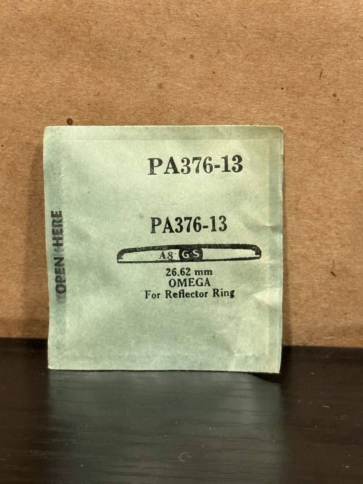 OMEGA New GS PA376-13 Omega Vintage Watch Crystal 26.62mm For Reflector Ring
