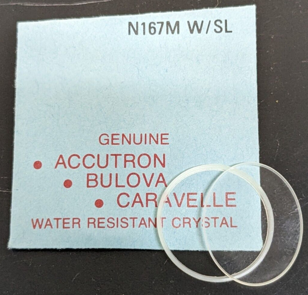 Genuine NEW Bulova Replacement Watch Crystal with Ring/Sleeve Part# N167 MW/SL