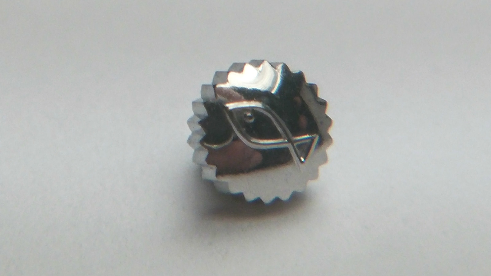 IWC S/S (stainless steel) CROWN 4.50mm diam with Tube 2.00mm, New, tap 10