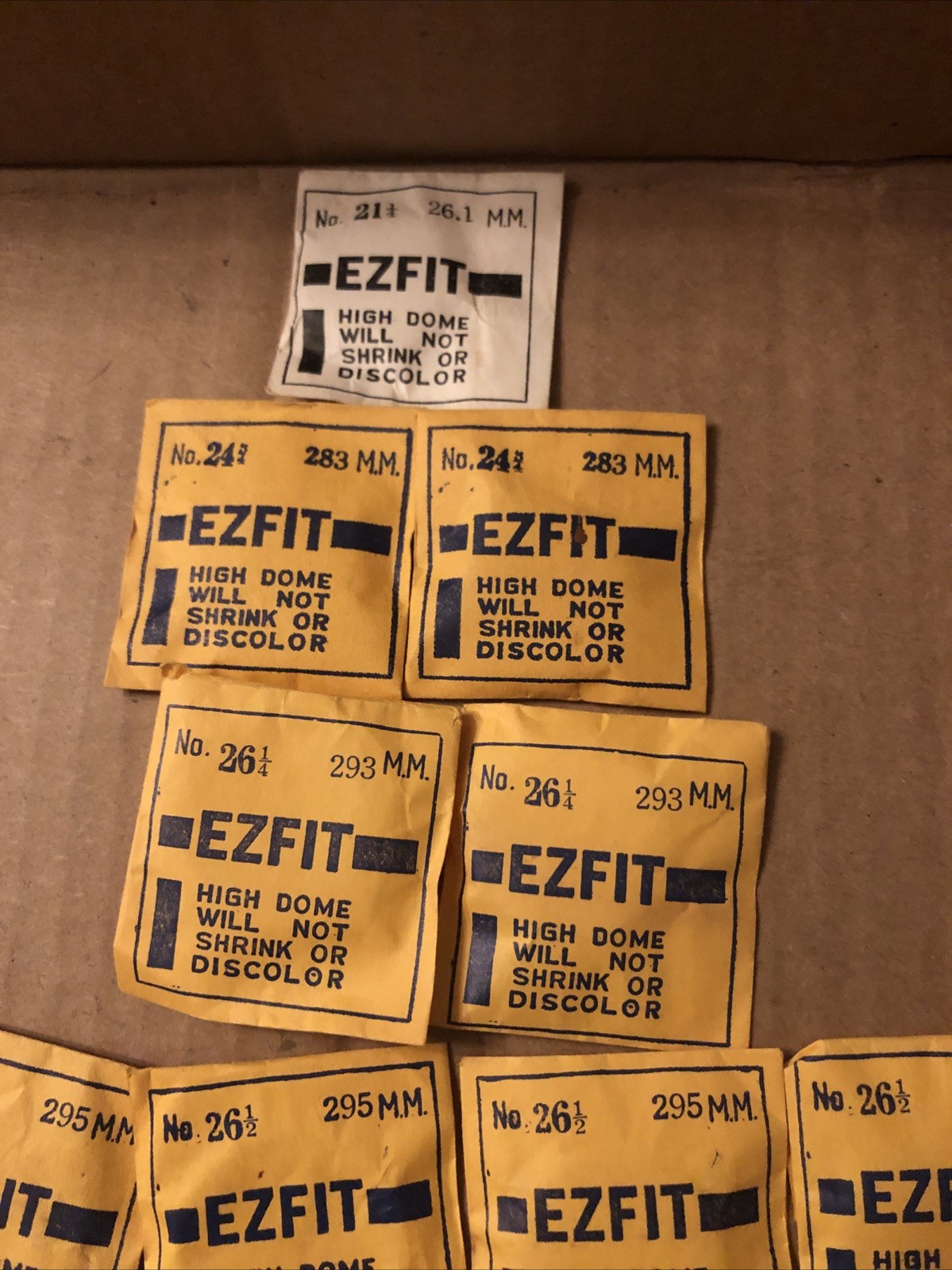 12 E-Z-FIT HIGH DOME ROUND PLASTIC WATCH CRYSTAL NOS