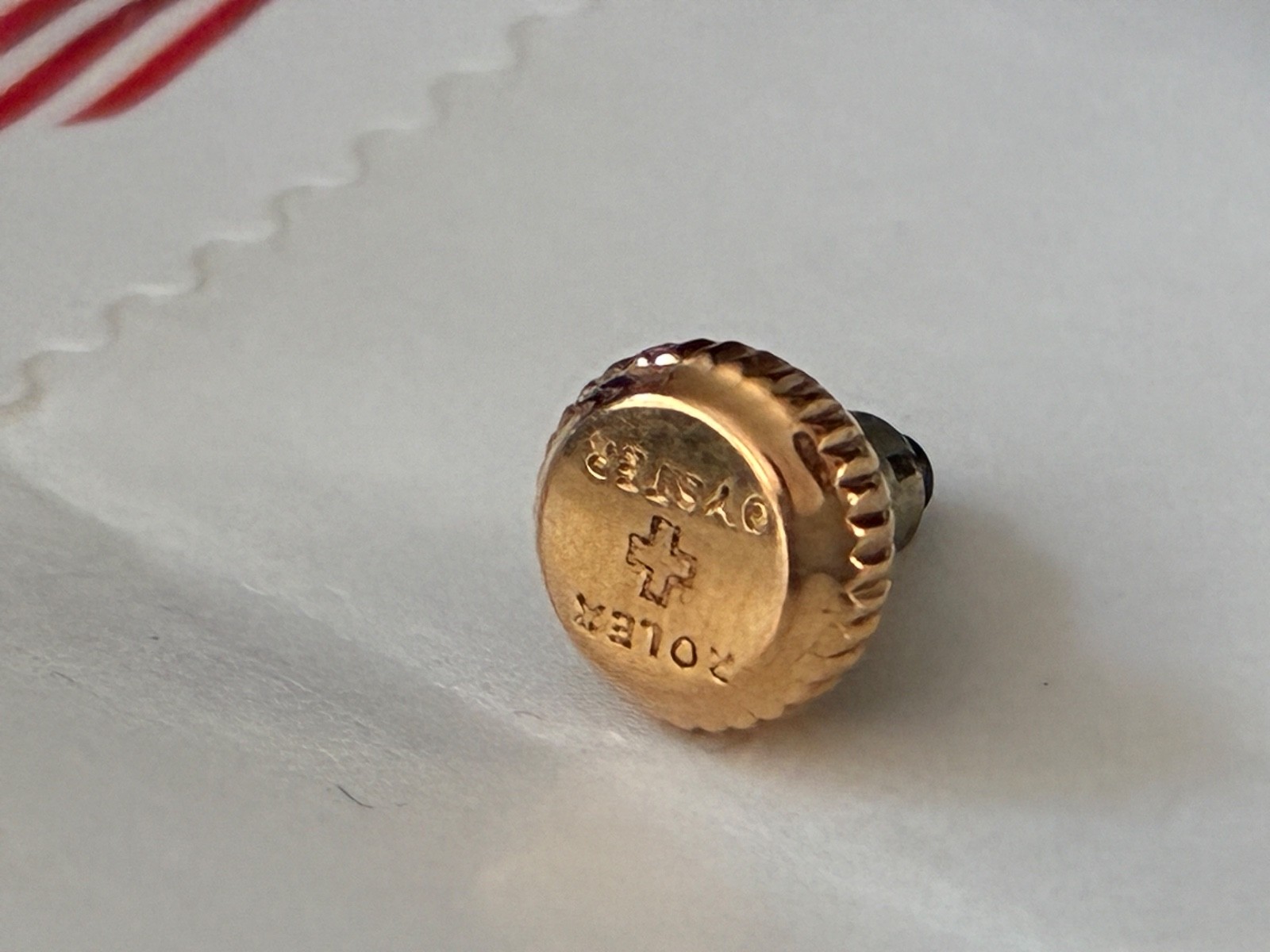 Rolex Bubbleback 5.5mm Rose Pink Gold Crown 1940s