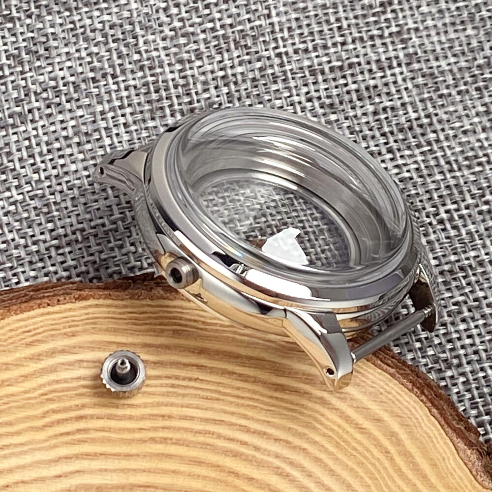 20ATM Double Bow Sapphire Glass 40mm Watch Case Fit NH35A NH36A ETA2824 PT5000