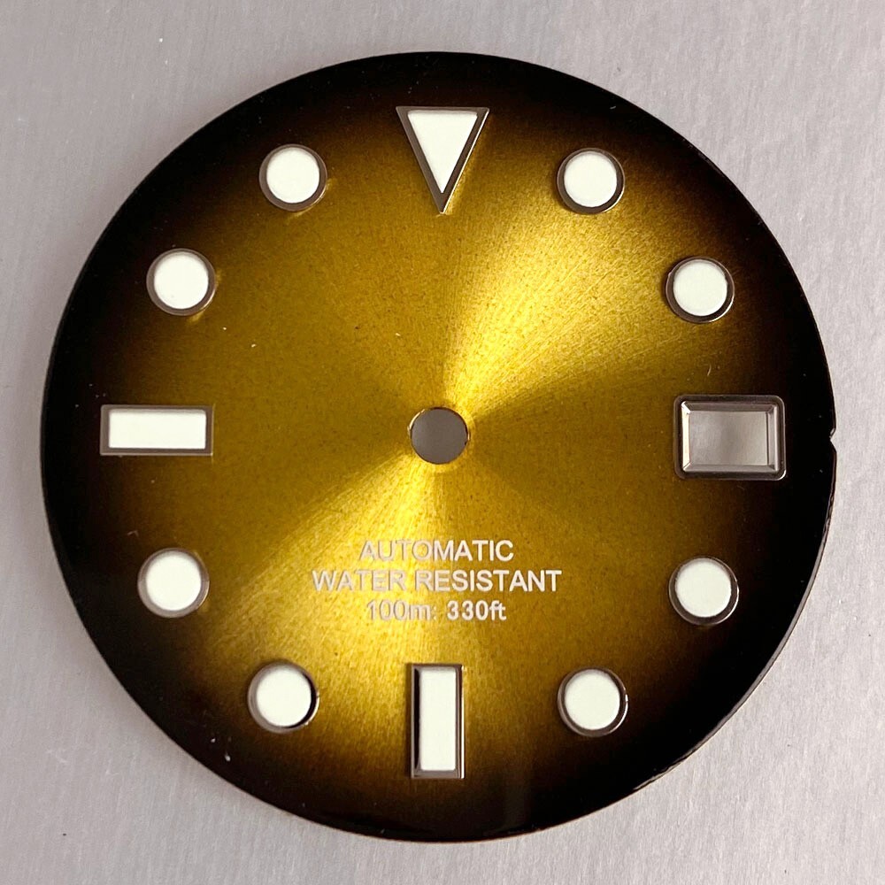 Nologo Gradient Sunburst 29MM Watch Dial Face Set Fit for NH35 NH36 NH72Movement