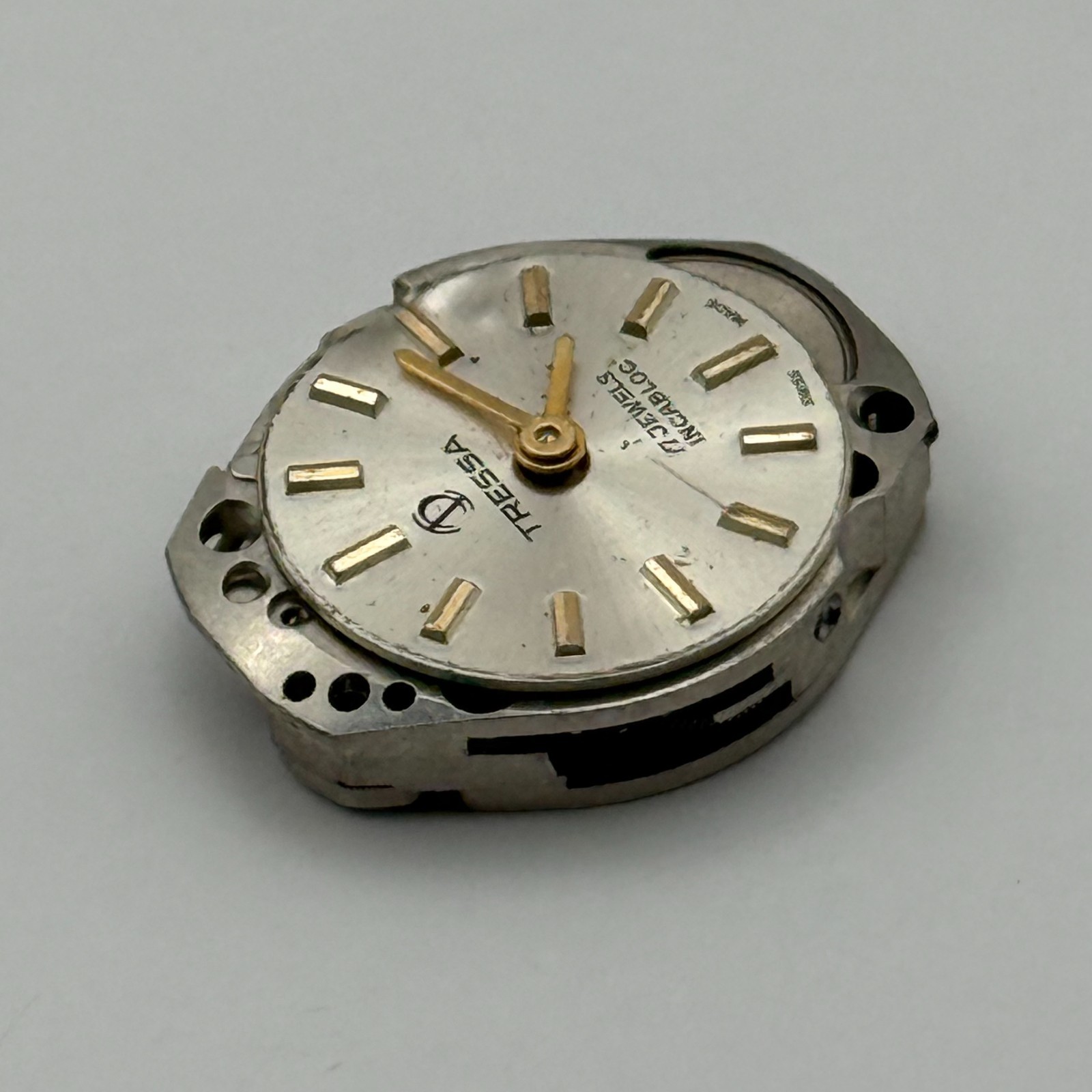 FHF 69-21 Watch Movement Tressa Swiss 17 Jewels Manual Wind Parts Repair 15.3mm