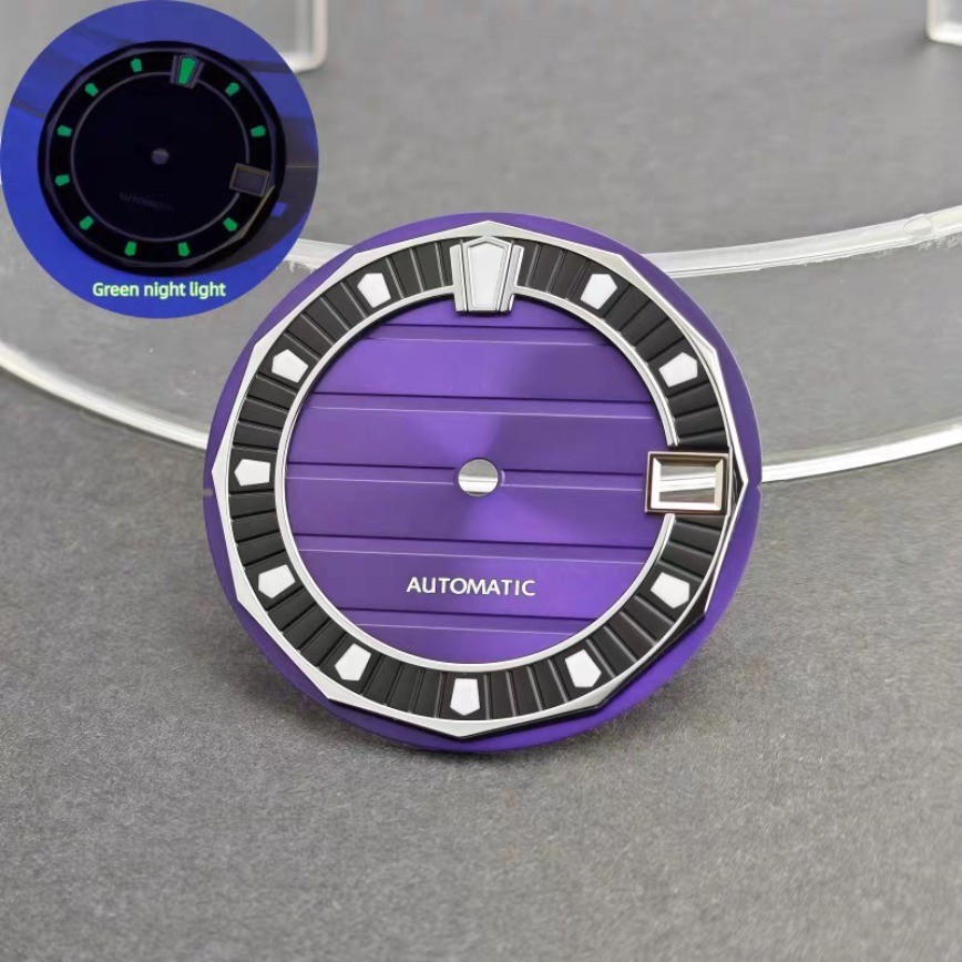 NH35 Dial 28.5mm Green Luminous for NH35/NH36 Movement Watch Parts Watch Dial