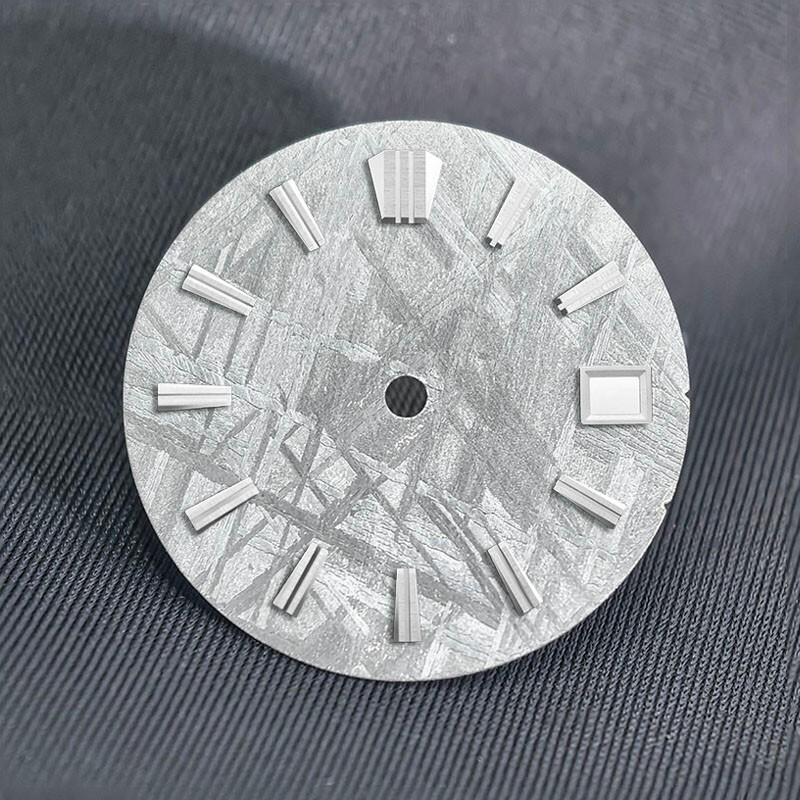 DS Natural Real Meteorite Dial 28.5MM NH35/34 Personalized custom logo and text