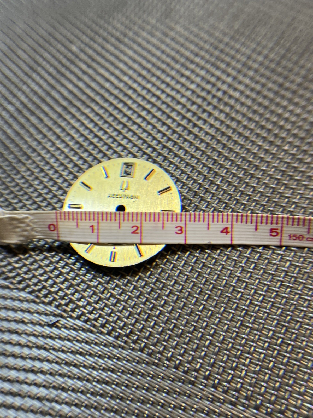Vtg Bulova Accutron Watch Dial Date Windows Used 1960-1970