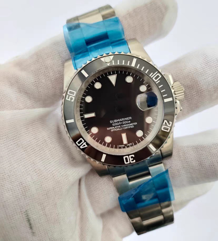 DIY Watch Part Kit for ETA 2824 2836 Submariner WatchCase+Dial+Hands+Steel Strap