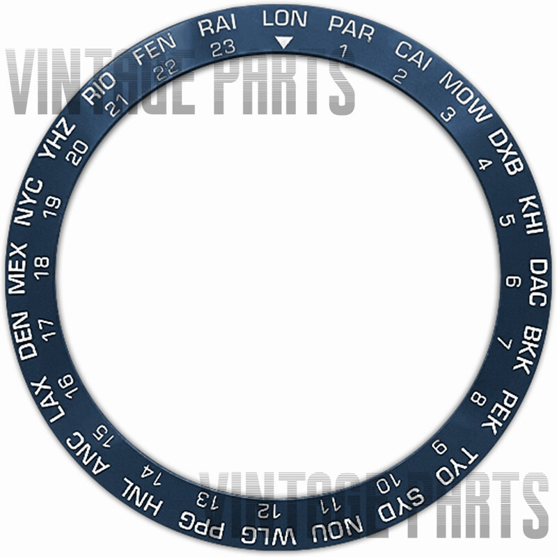 38mm Dark Blue Ceramic Slope Watch Bezel Insert Fit For SKX Watch