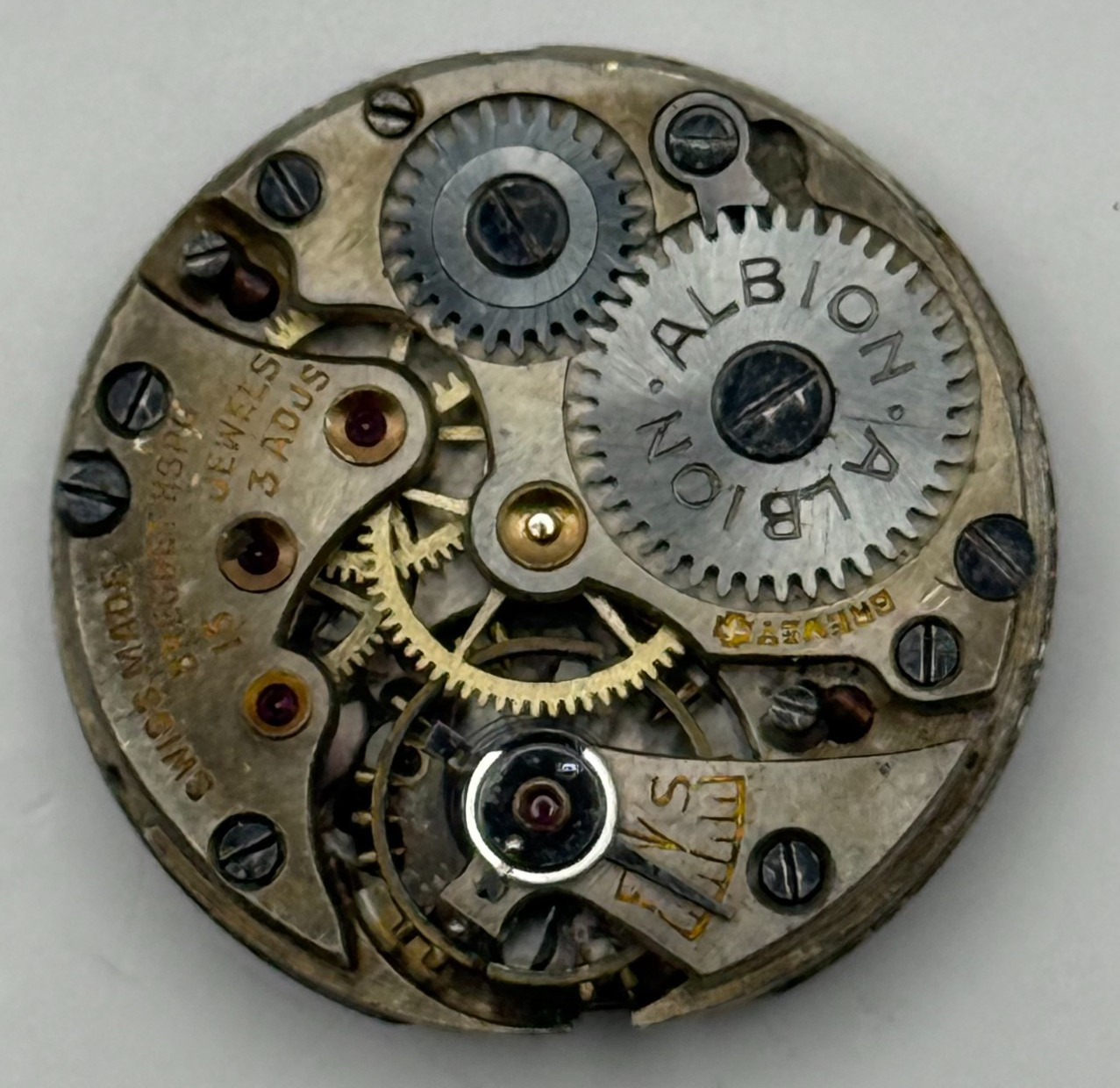 Breguet Hairspring Albion Red 12 Swiss Watch Movement Manual Wind Parts 21.6mm