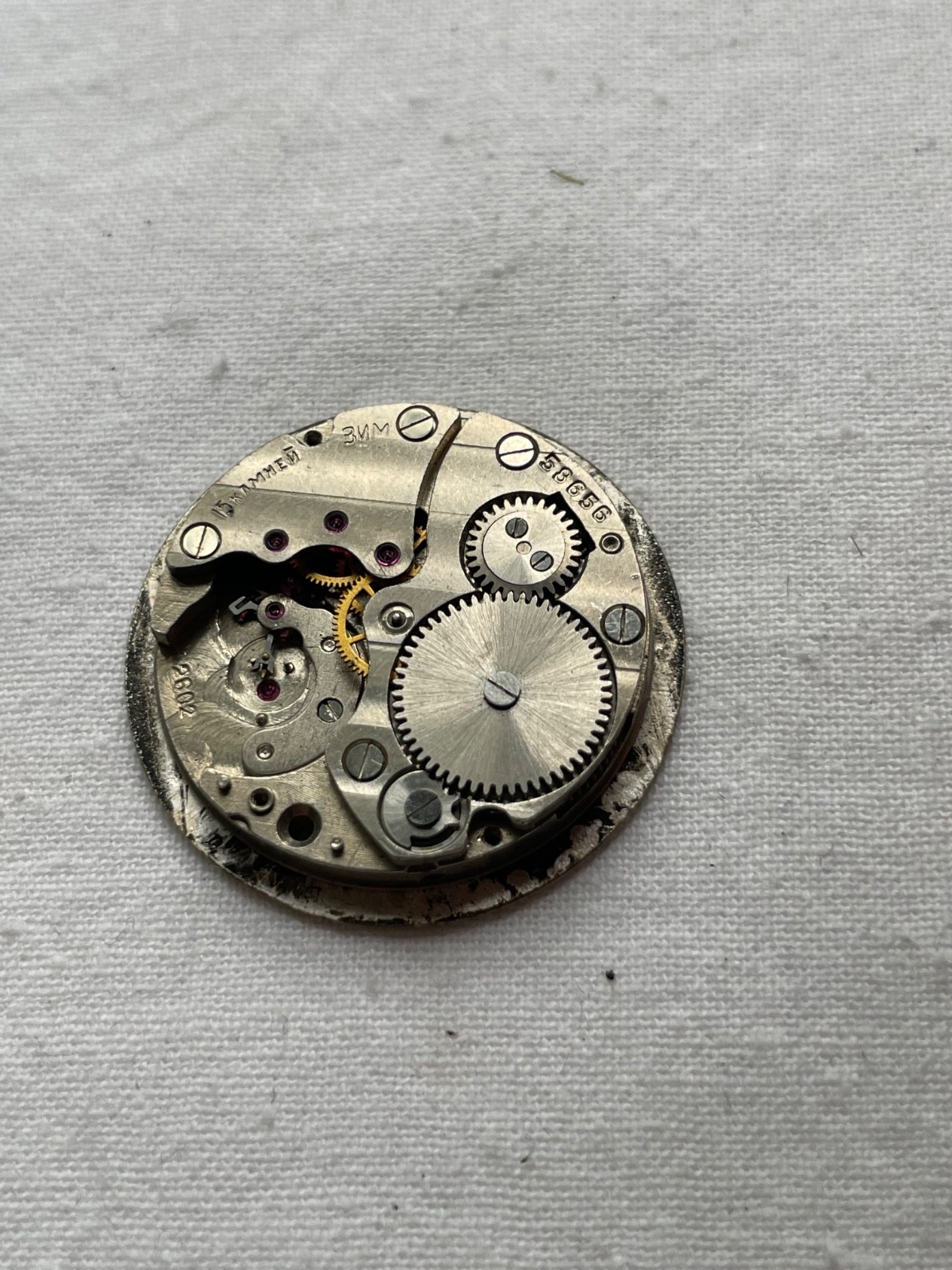 Pobeda ZiM USSR -movement for mens watch AS IS , lot080