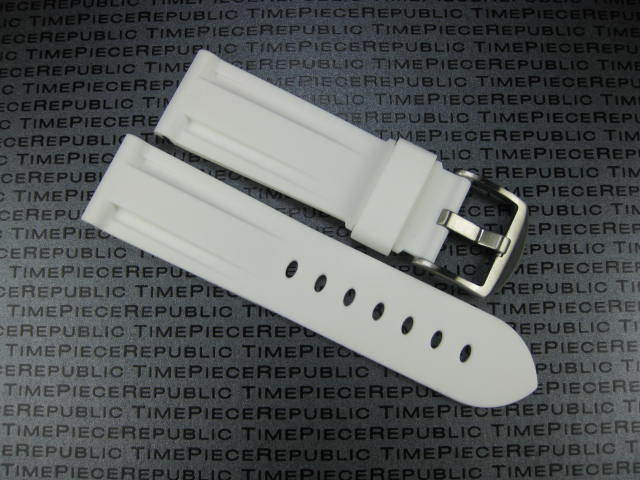 New 26mm HQ PU Rubber Diver Watch Band Tang Buckle Strap PAM I