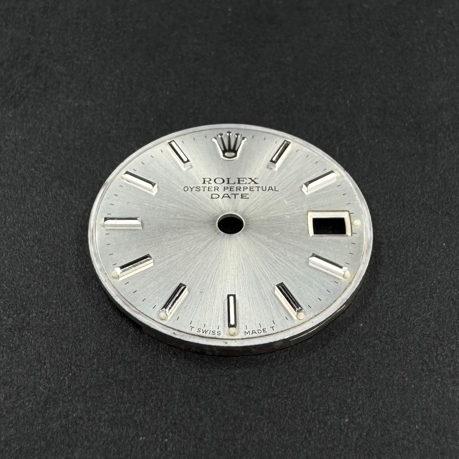 AUTHENTIC ROLEX LADIES 26MM DATE SILVER DIAL WHITE GOLD INDEX 69169