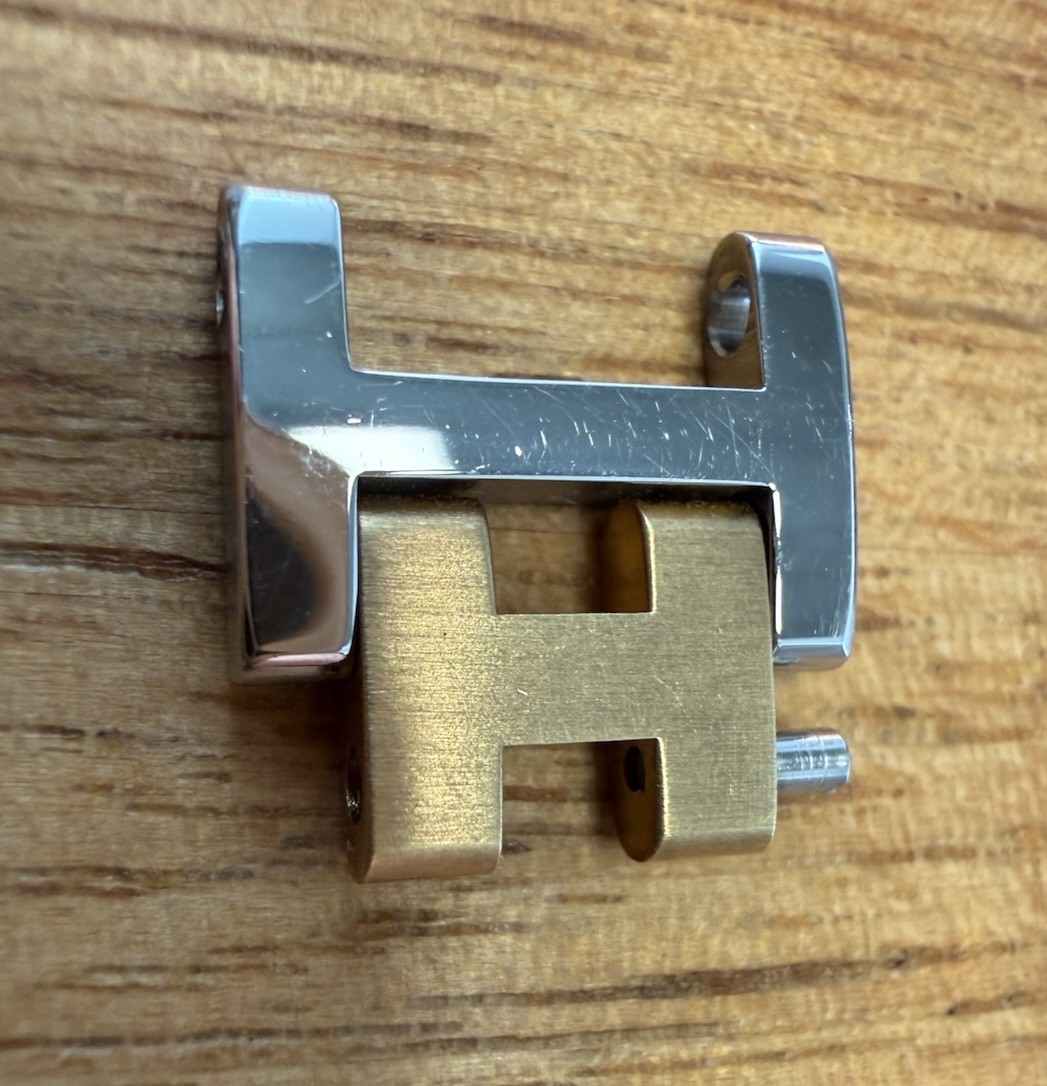 HERMES Clipper 12mm Authentic Link Watch Band Bracelet Parts