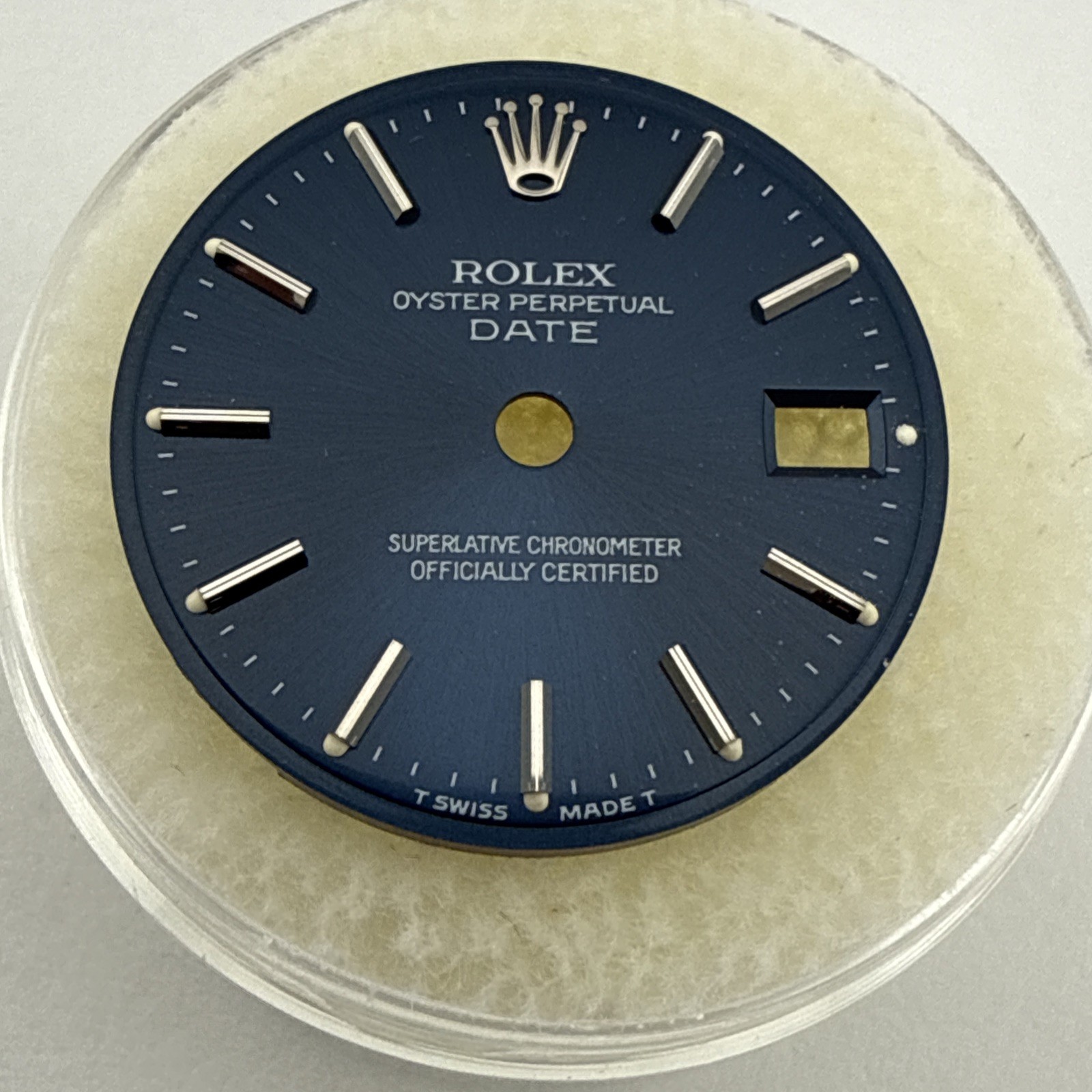 Genuine Rolex Oyster Perpetual Date 6516 6517 6519 Blue Dial 20mm