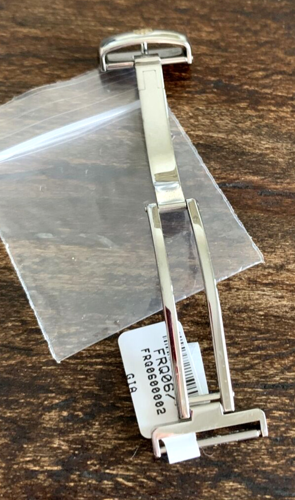 Frederique Constant Watch 16 mm Folding Clasp Buckle 2-Tone Polished S/Steel OEM