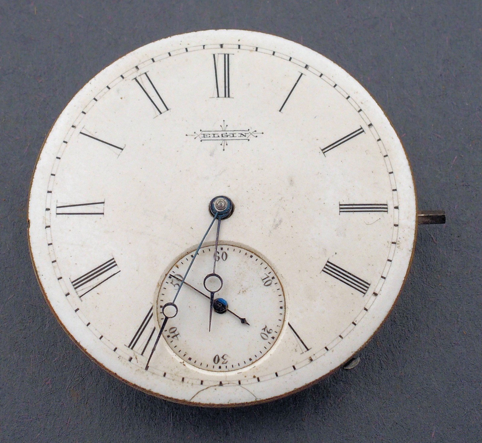 Elgin 8s HC 15J Grade 67 Pocket Watch Movement Parts Repair #F015