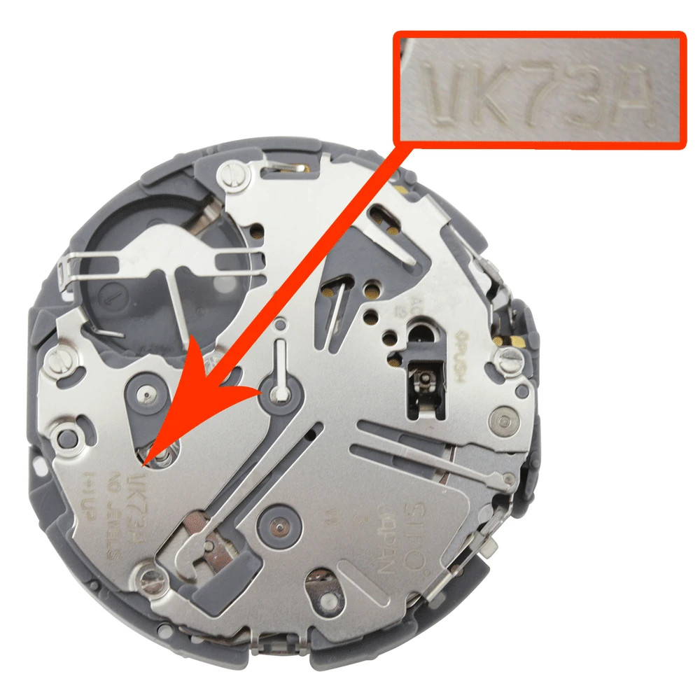 Original Hattori/Seiko/Epson VK73 VK73A, Big Date @12, Japan Quartz Movement