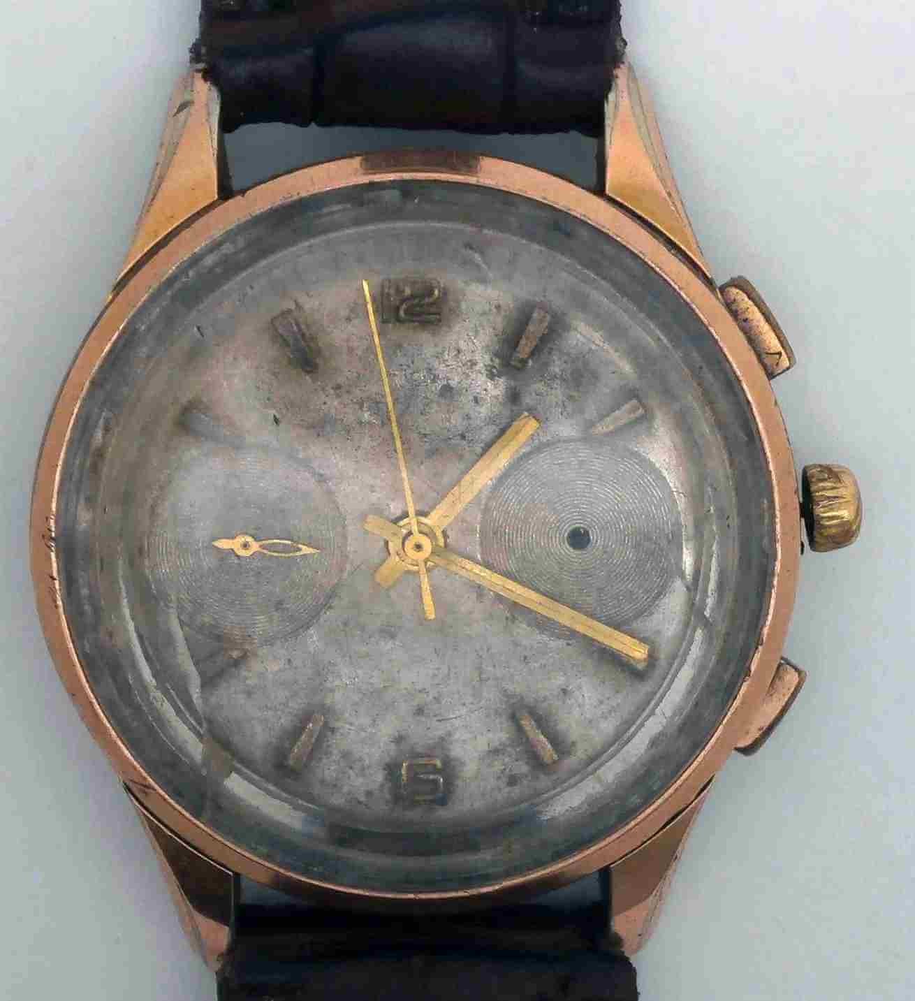 VTG CAMY Gold Plated Chronograph. Cal: L-149. For Repairs