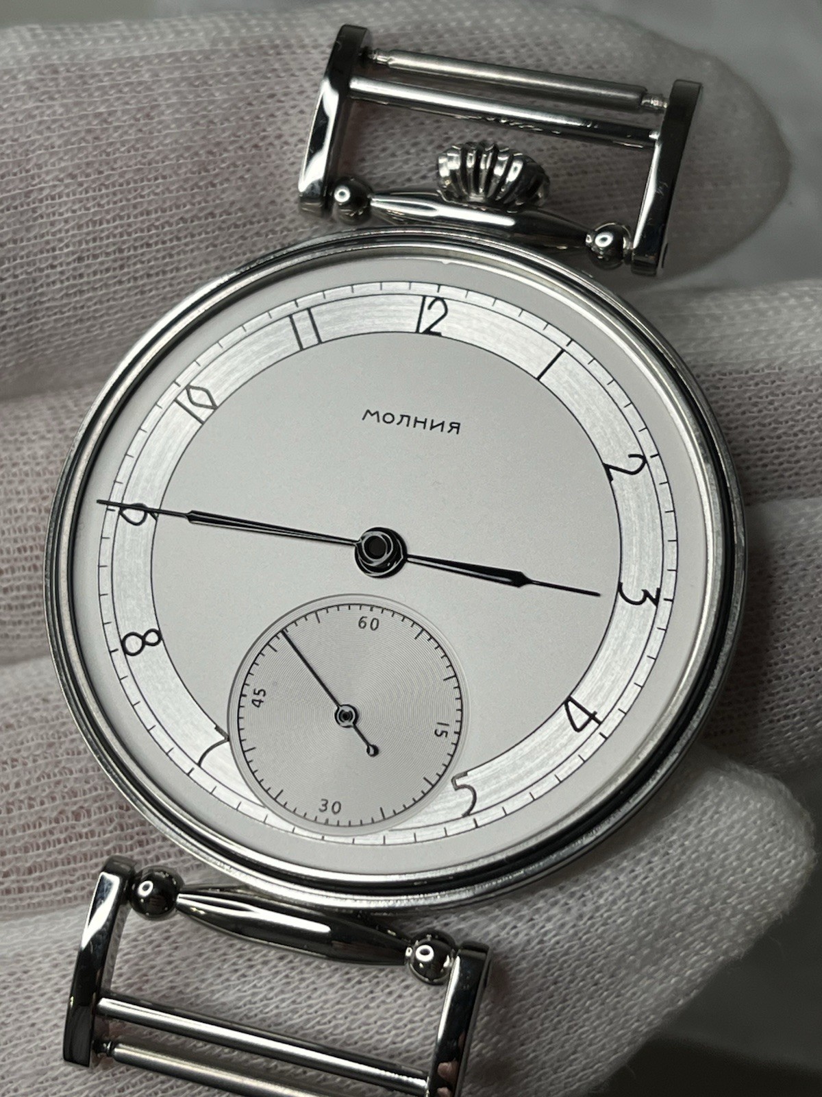 Molnija Marriage Watch Parts Set – Case Dial Hands – No Movement – Aftermarket