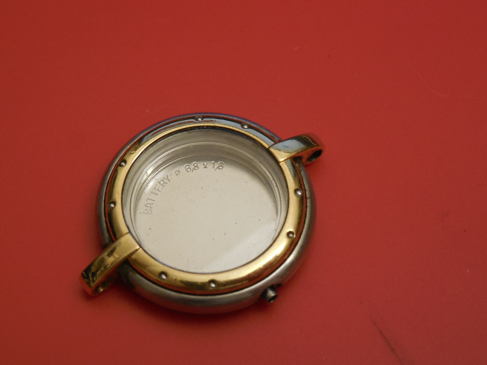 100% CARTIER SOLID 18K / STEEL 23MM PANTHERE RONDE COMPLETE CASE PART