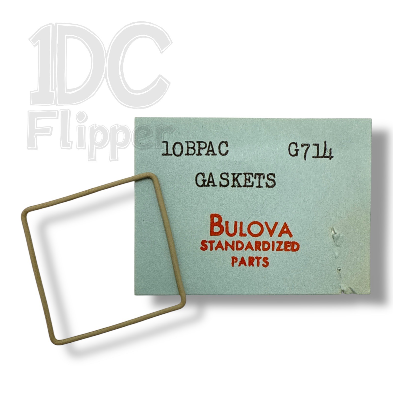 Bulova G714 Square Watch Gasket x 1 NOS Fits Bulova 10BPAC Read!