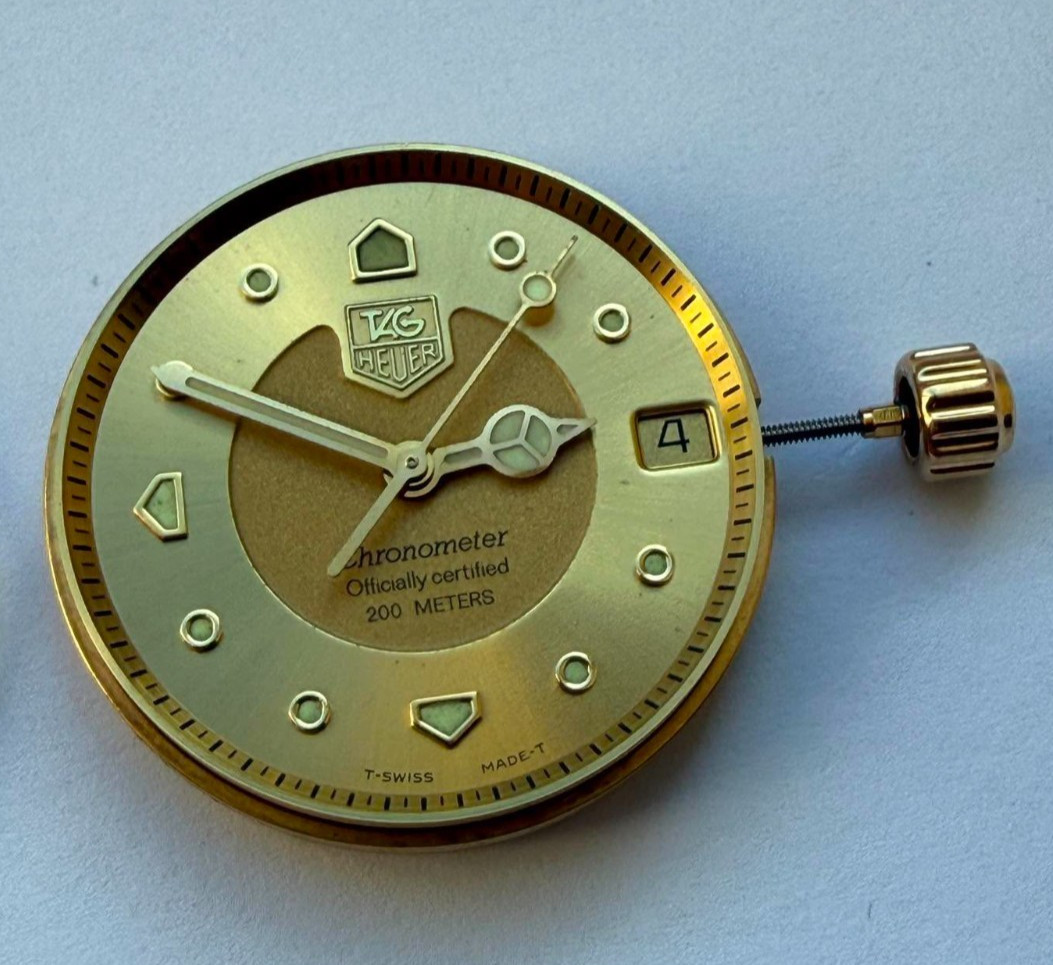 Genuine Tag Heuer ETA 2892-A2 Automatic 21 Jewels Movement + Dial + Hands Crown