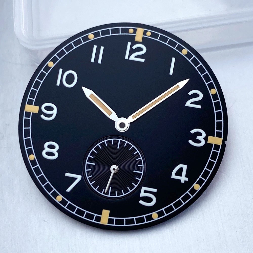 Luminous 33.5MM Blue Black Dial Hand For Sea-gull ST1701 Mechanical Dive Watch