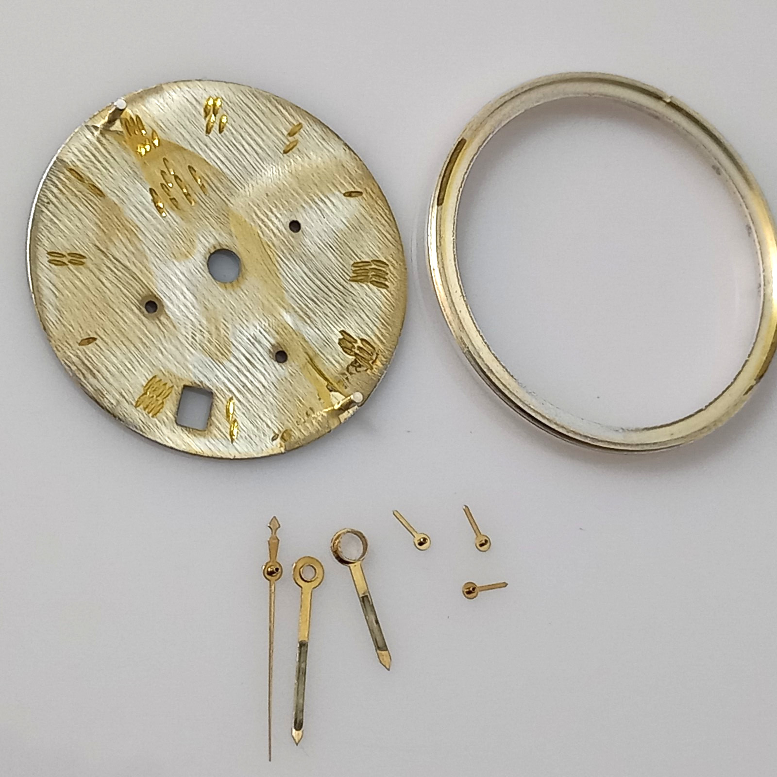 MINT COND DIAL HANDS & TACHYMETRE FOR EBEL LE MODULOR 1911 CHRONOGRAPH CAL 137