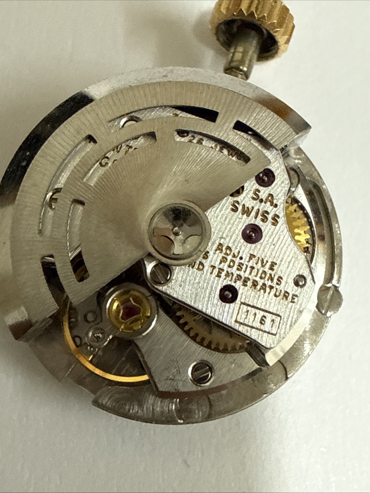 GENUINE Rolex 1161 Complete Movement, Dial Hands & Crown Perfect Working Cond.