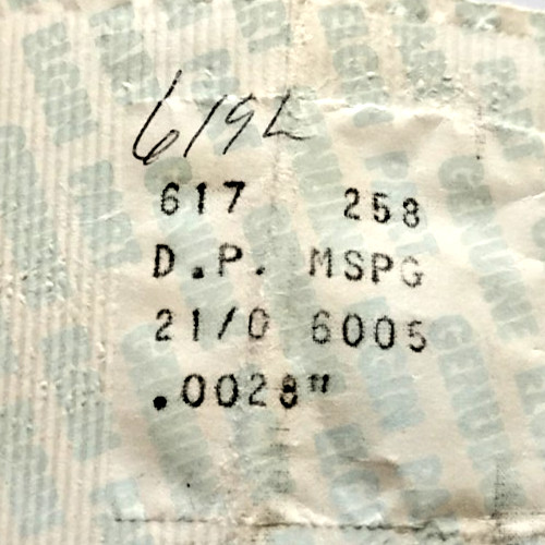Elgin 617 Mainspring watch part #258 21/0s 6005 619L